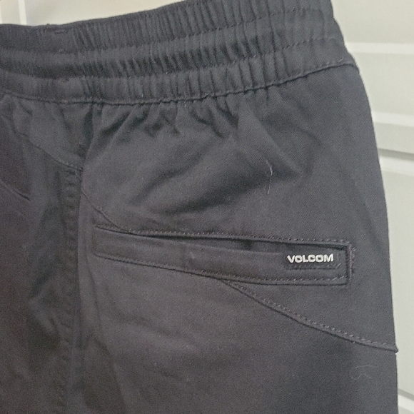 Volcom Black Jogger Pants with Drawstring - Picture 2 of 5